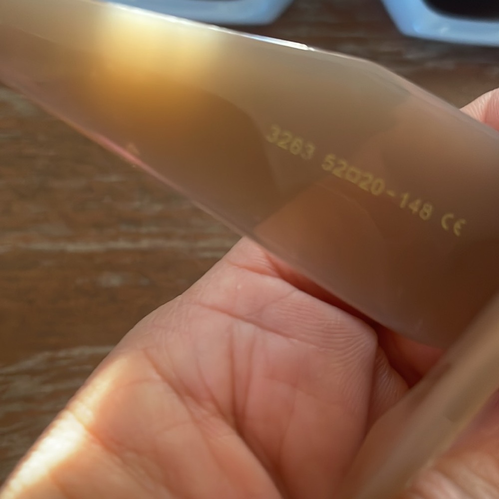 Set Of 2 Rectangular Chunky Brown And Blue Sungla… - image 4